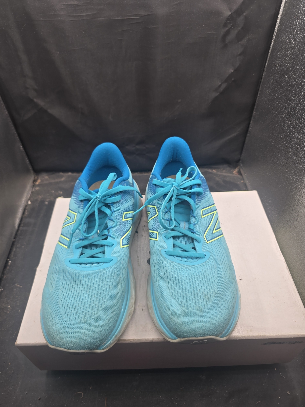New Balance Bright Teal Running Shoes with Neon Accent